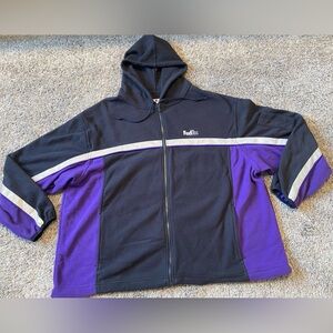 FedEx fleece hoodie jacket men 2XL Fullzip XXL